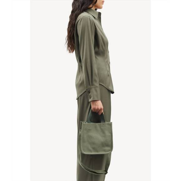 NEW SAMSOE sajul shirt in dusty olive - Picture 2 of 6